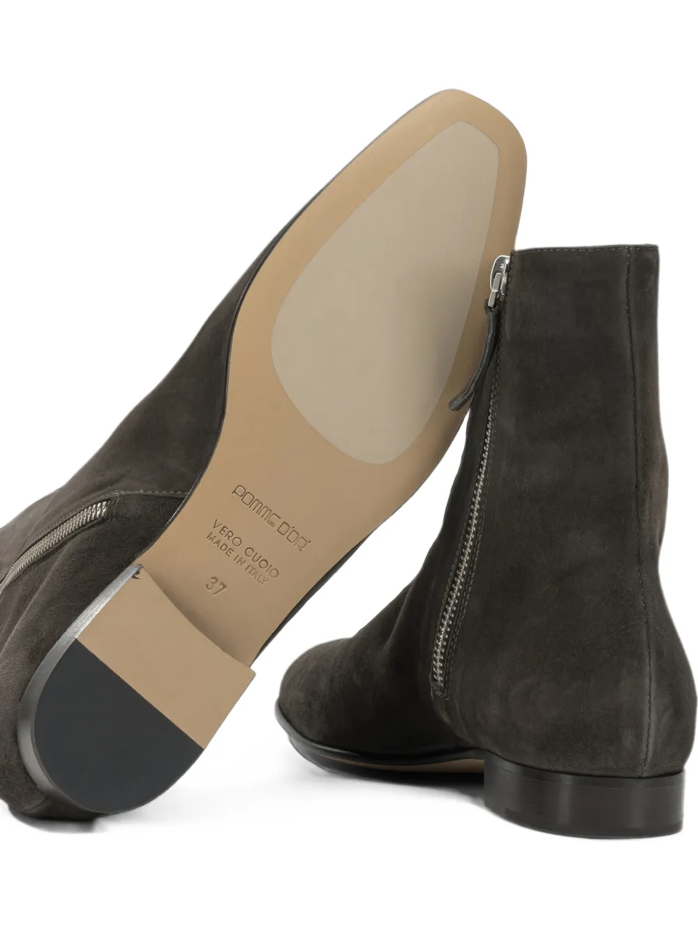 Pomme D´Or suede ankle boots Grijs