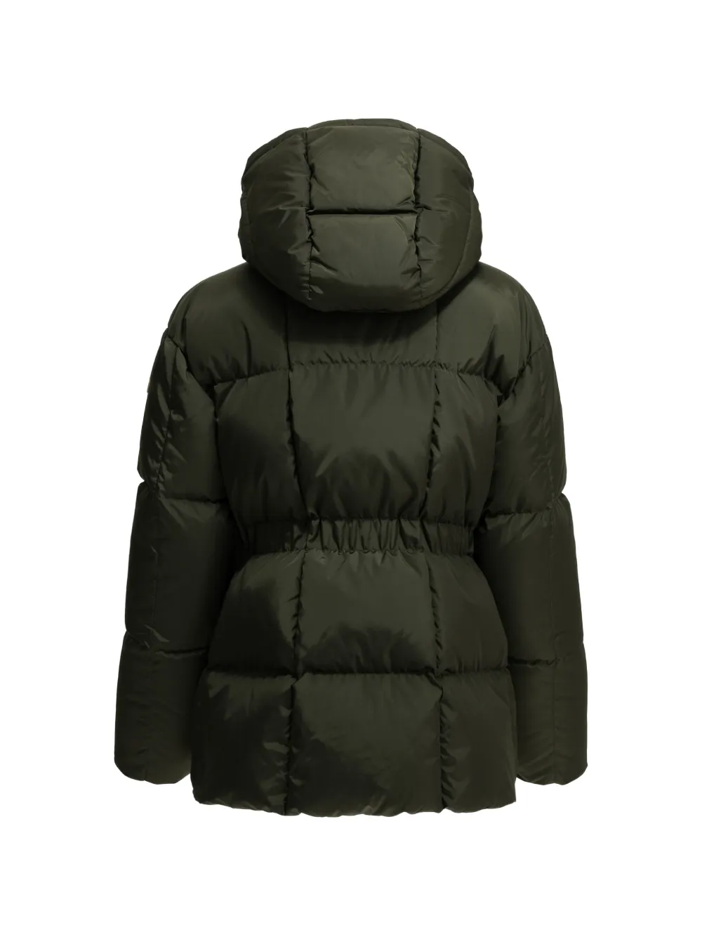 Moncler Agneux quilted hooded coat Groen