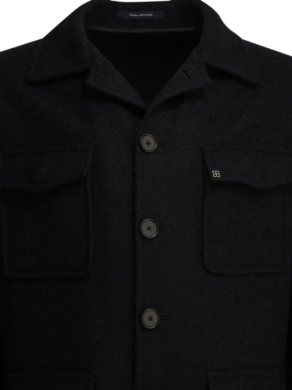 Tagliatore Milton jack met vier zakken en knopen Blauw