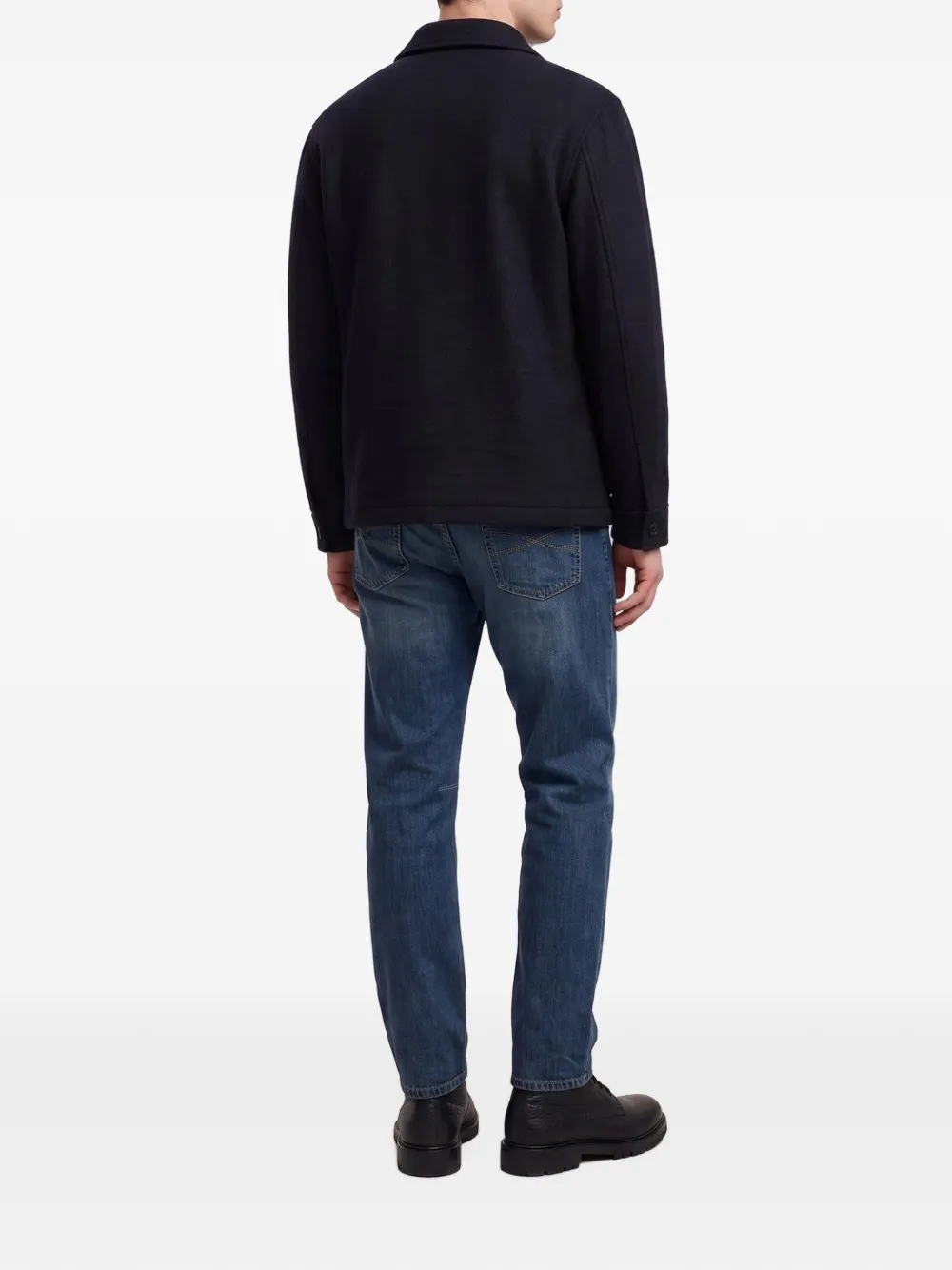 Tagliatore Milton jack met vier zakken en knopen Blauw