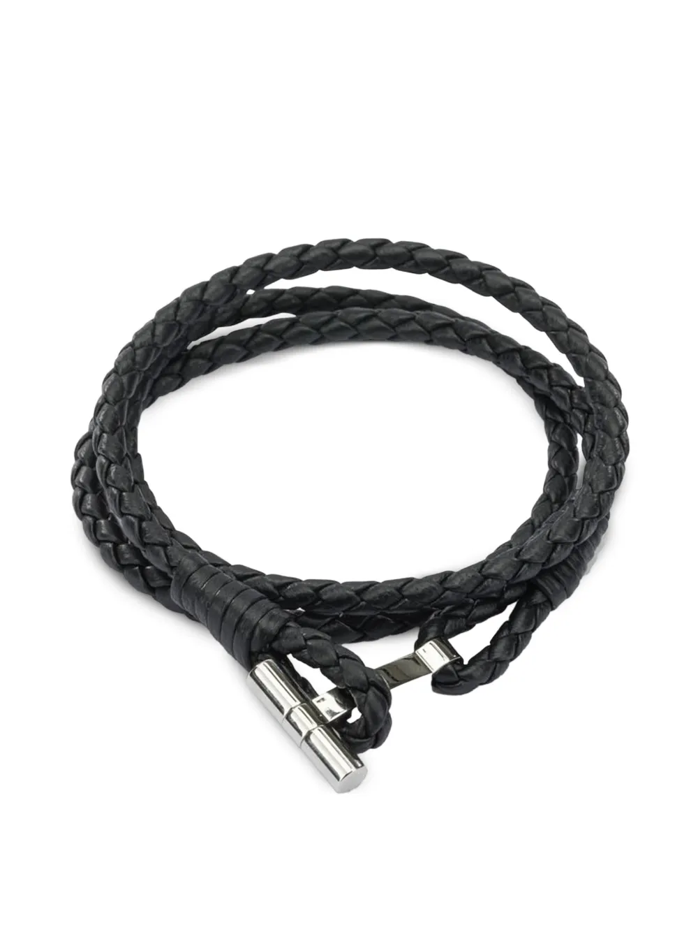 TOM FORD braided leather necklace - Schwarz