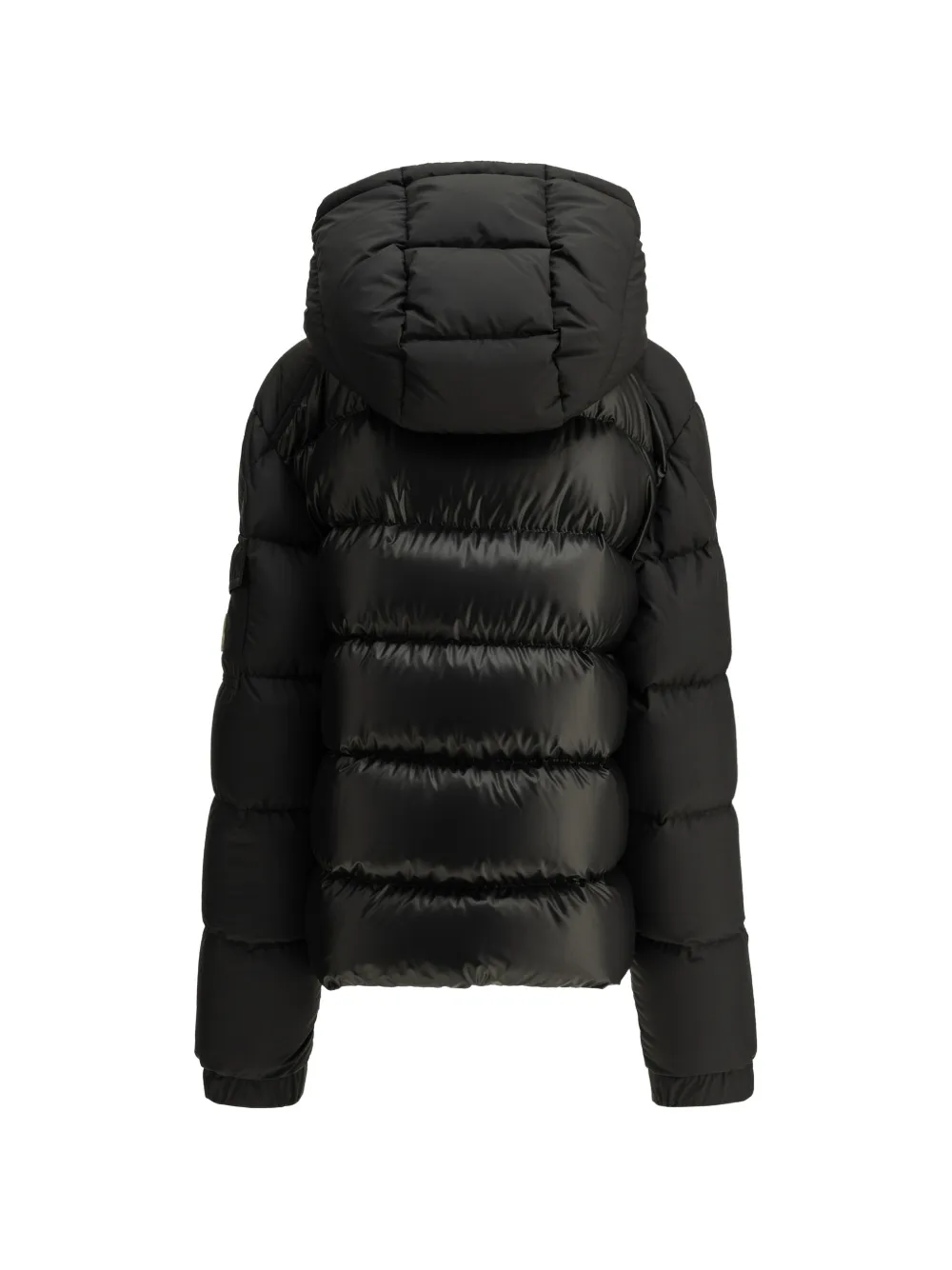 Moncler Enfant Gewatteerde jas met capuchon Zwart