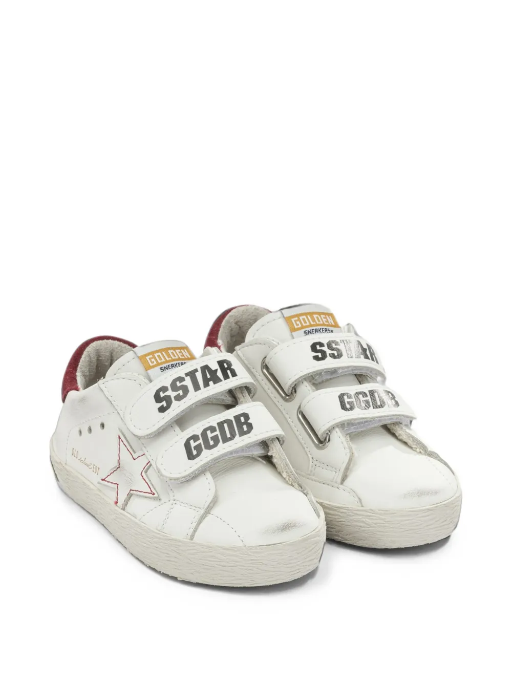 Golden Goose Kids Old School star-patch sneakers Rood