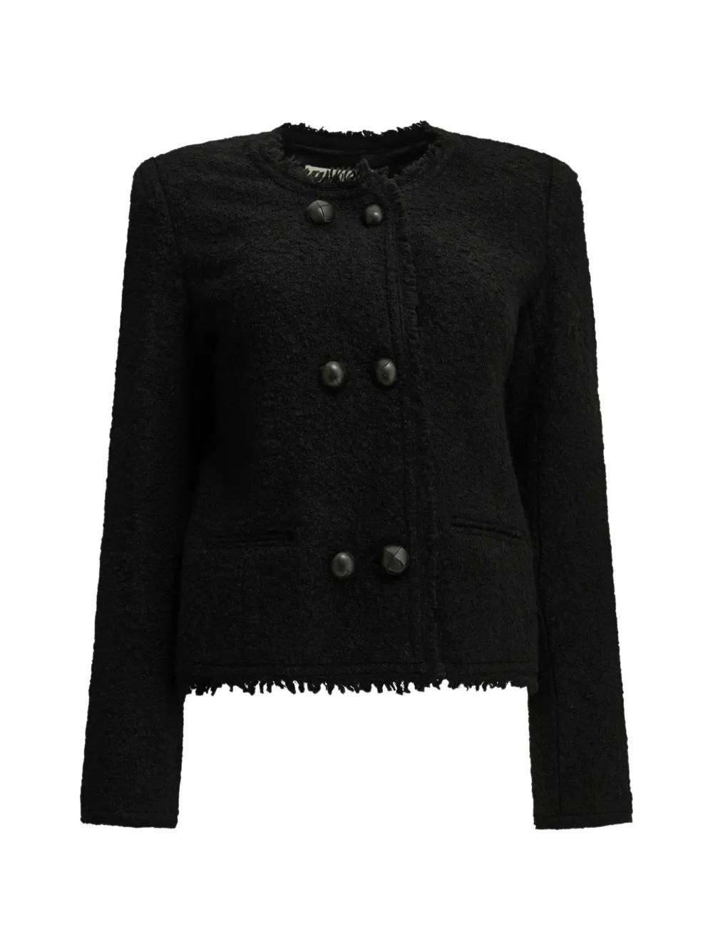 ISABEL MARANT Suely frayed-edge jacket - Nero