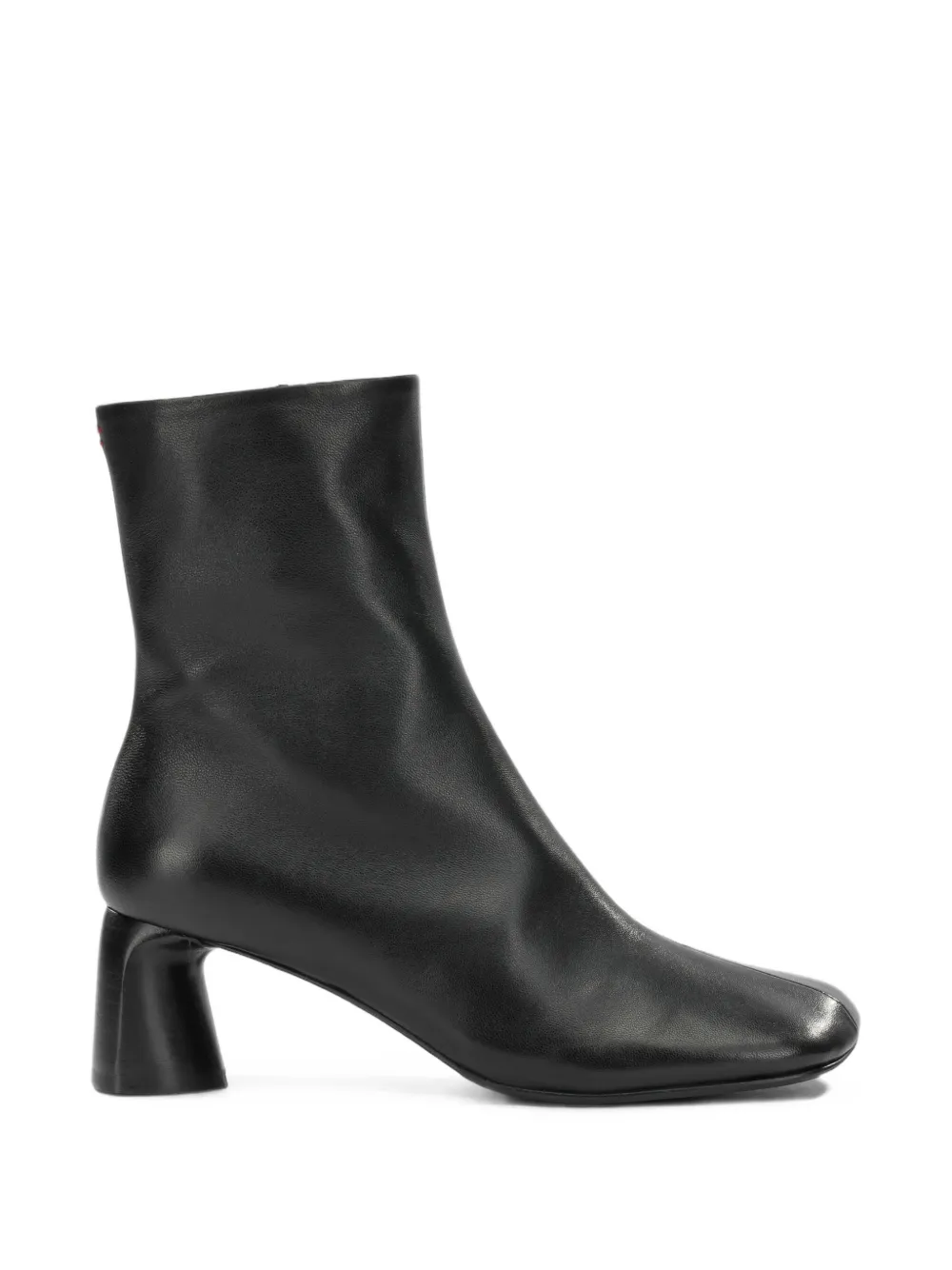 Halmanera side-zip leather ankle boots Zwart