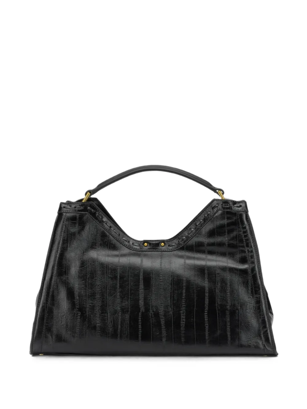 GIANNI CHIARINI Aurora whipstitch-trim leather tote bag · OS