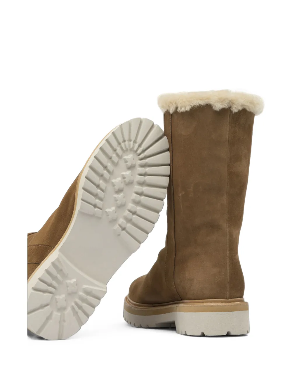 Maretto shearling-trim suede boots Bruin