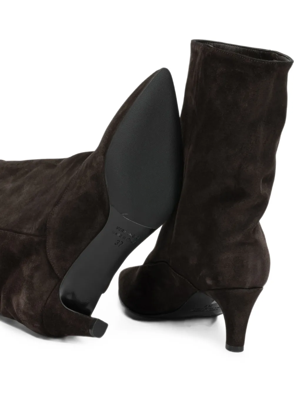 strategia shoes Leila pointed-toe suede boots Bruin