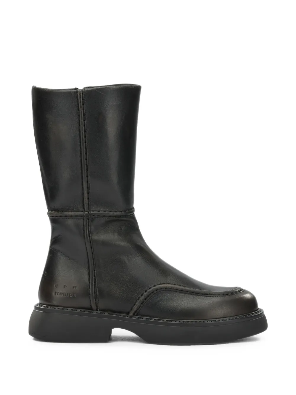 Copenhagen leather biker boots