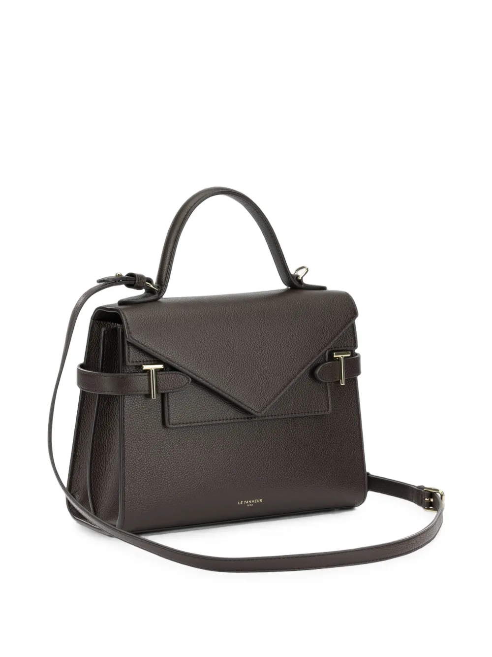 Le Tanneur medium Emilie pebbled tote bag Bruin