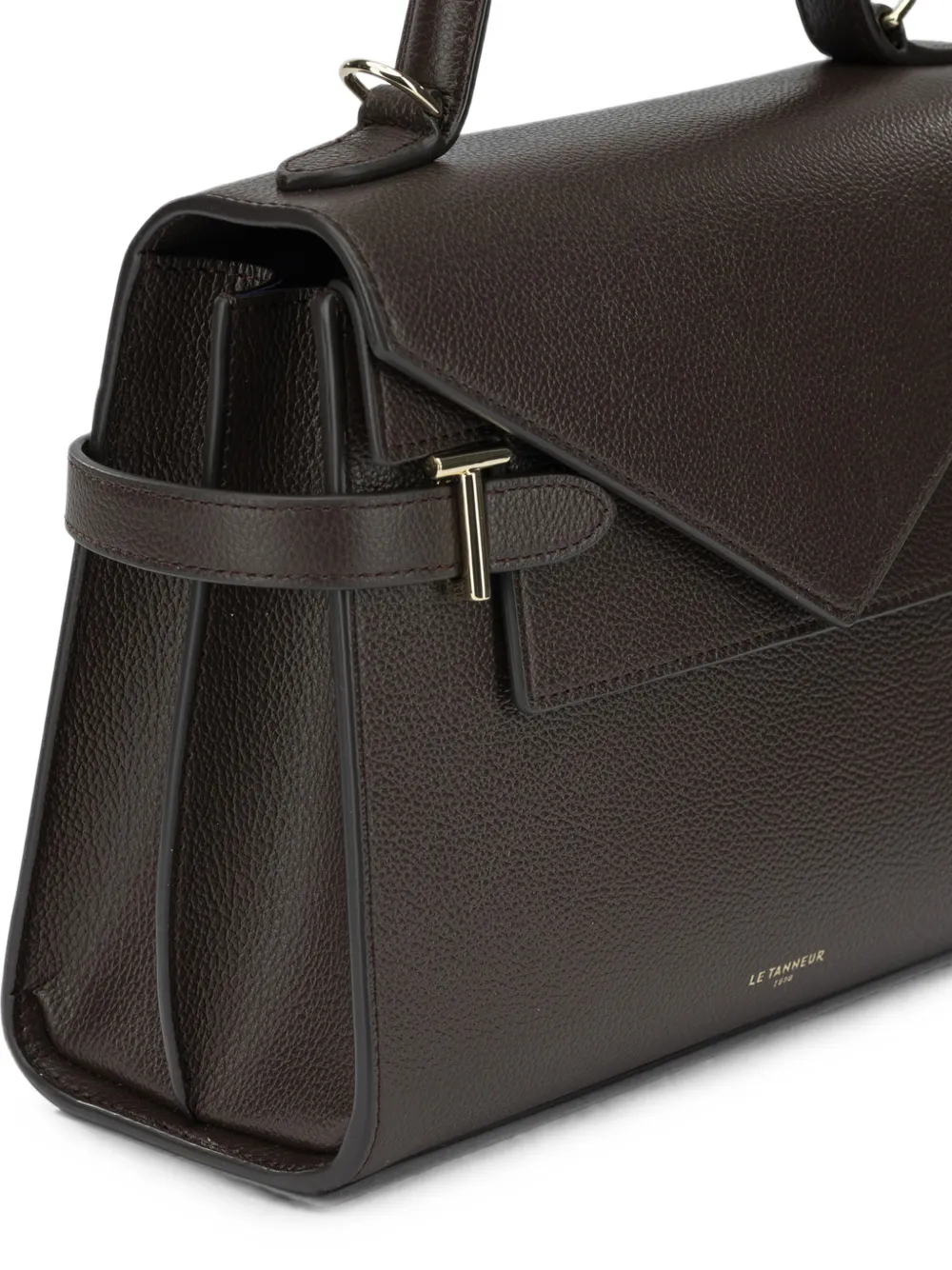 Le Tanneur medium Emilie pebbled tote bag Bruin