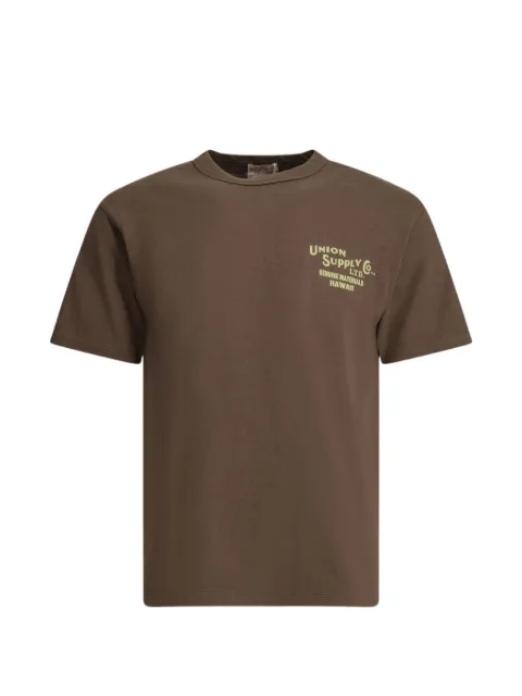 Sun Surf logo-print cotton T-shirt