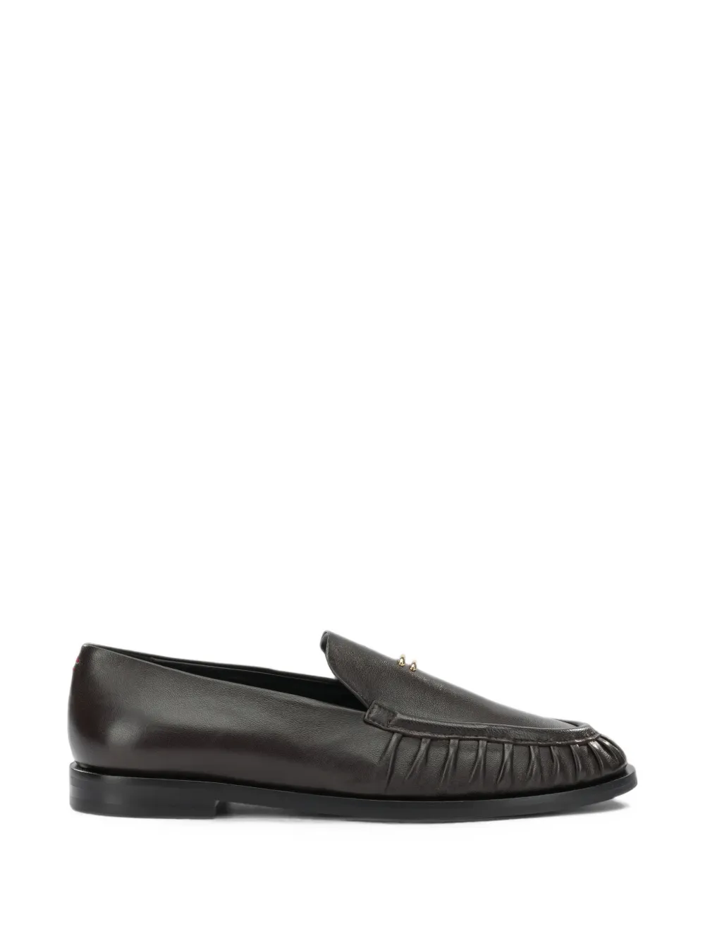 Halmanera gathered-detail loafers - Marrone