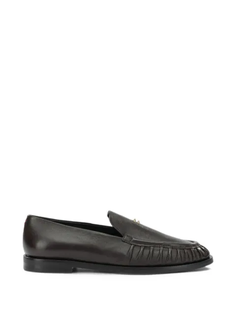 Halmanera gathered-detail loafers