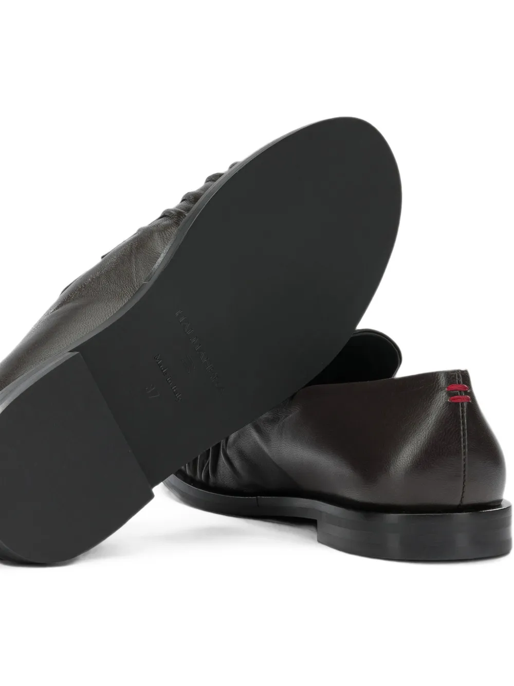 Halmanera gathered-detail loafers Bruin