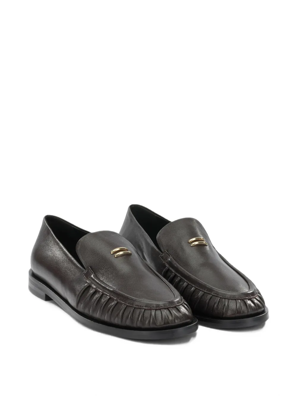 Halmanera gathered-detail loafers Bruin