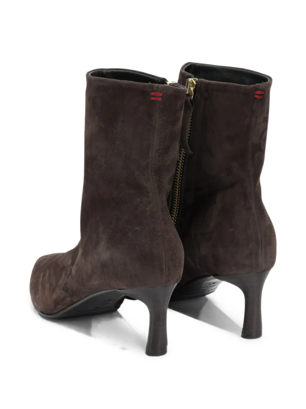 Halmanera Jade pointed-toe suede ankle boots Bruin