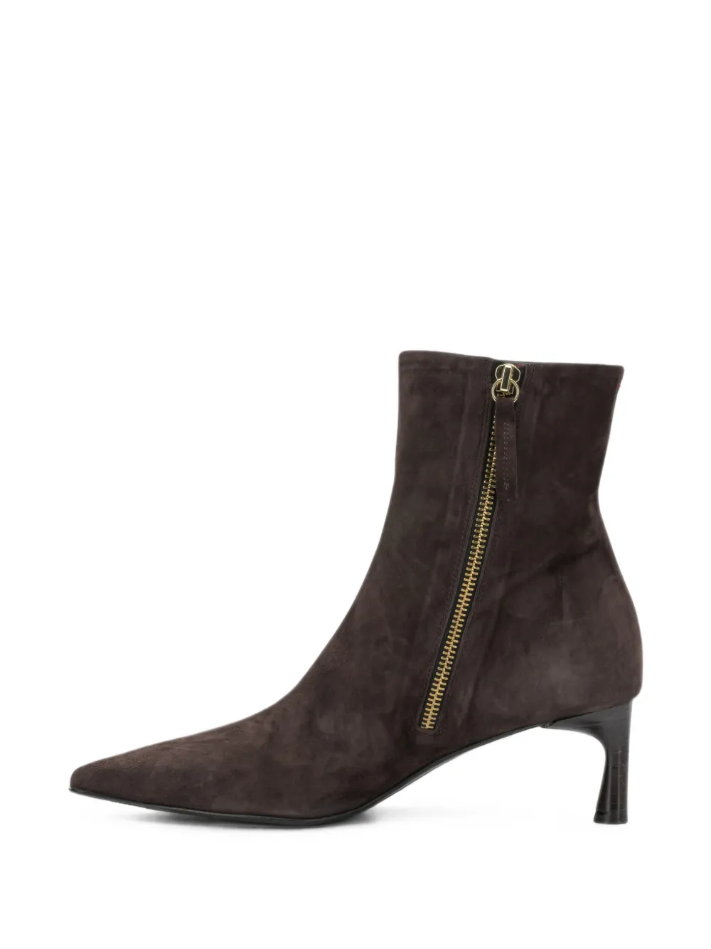 Halmanera Jade pointed-toe suede ankle boots Bruin