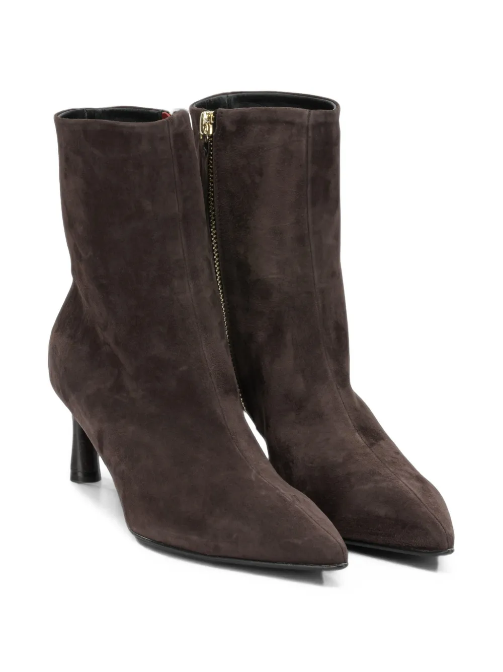 Halmanera Jade pointed-toe suede ankle boots Bruin