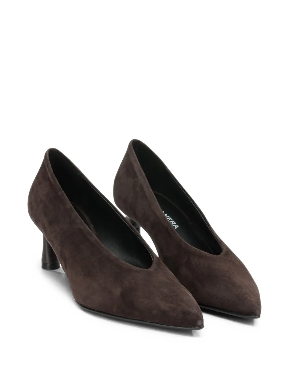 Halmanera pointed-toe suede pumps Bruin