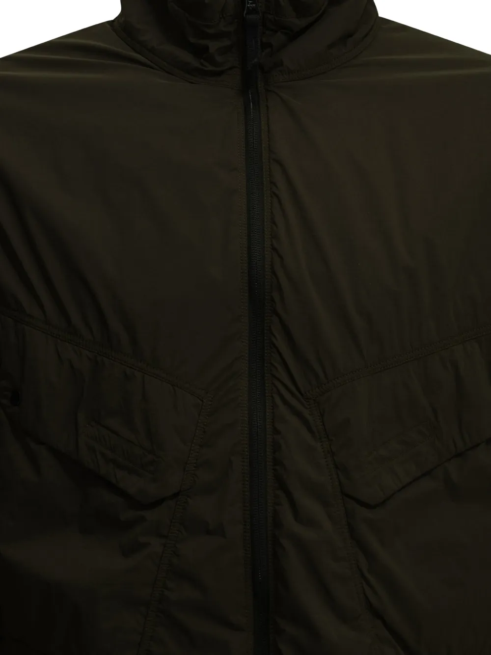 Stone Island Q100021 ultralight nylon stretch-tc jack Groen