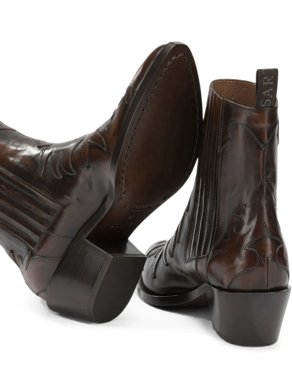 Sartore Postiano panelled boots Bruin