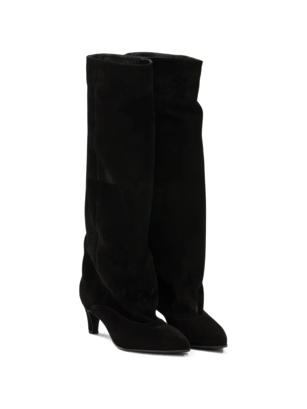 strategia shoes pointed-toe suede boots Zwart