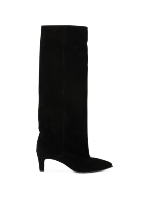 strategia shoes pointed-toe suede boots