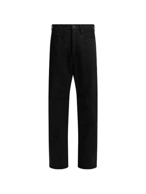 KAPITAL Monkey TH logo-patch straight-leg jeans