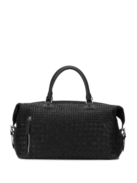 Officine Creative Armor 019 woven leather weekend bag