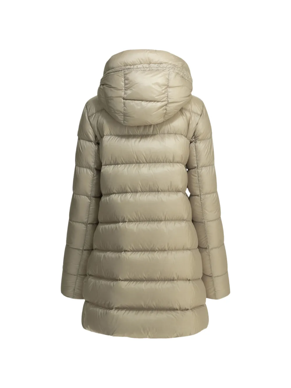 Moncler Suyenne gewatteerd donsjack met capuchon Beige