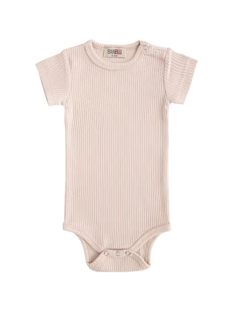 BANBLU ribbed short-sleeved body