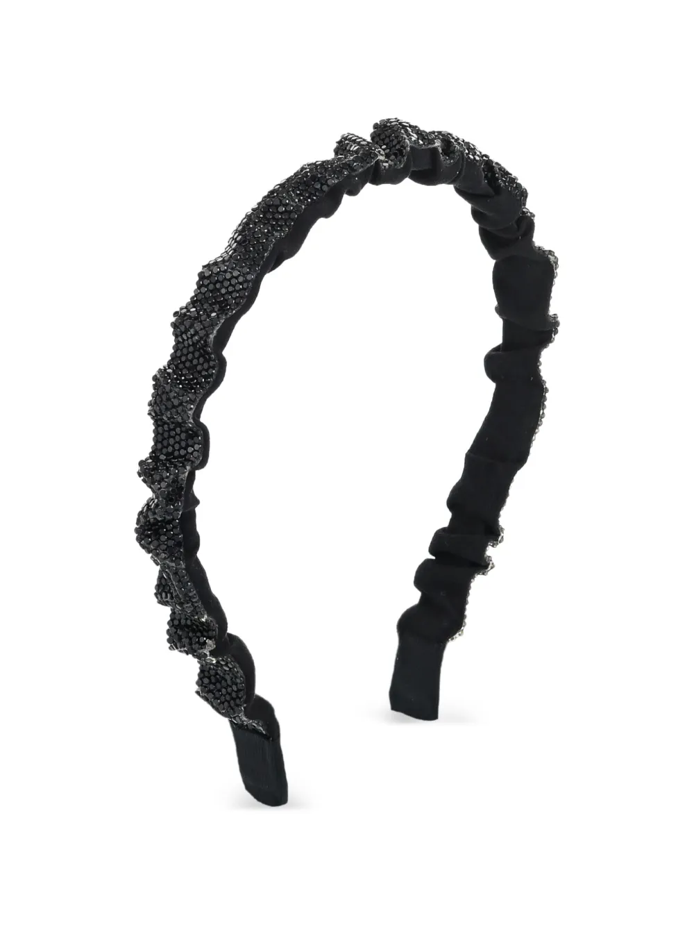 Mimi Tutu wavy crystal-embellished headband - Black