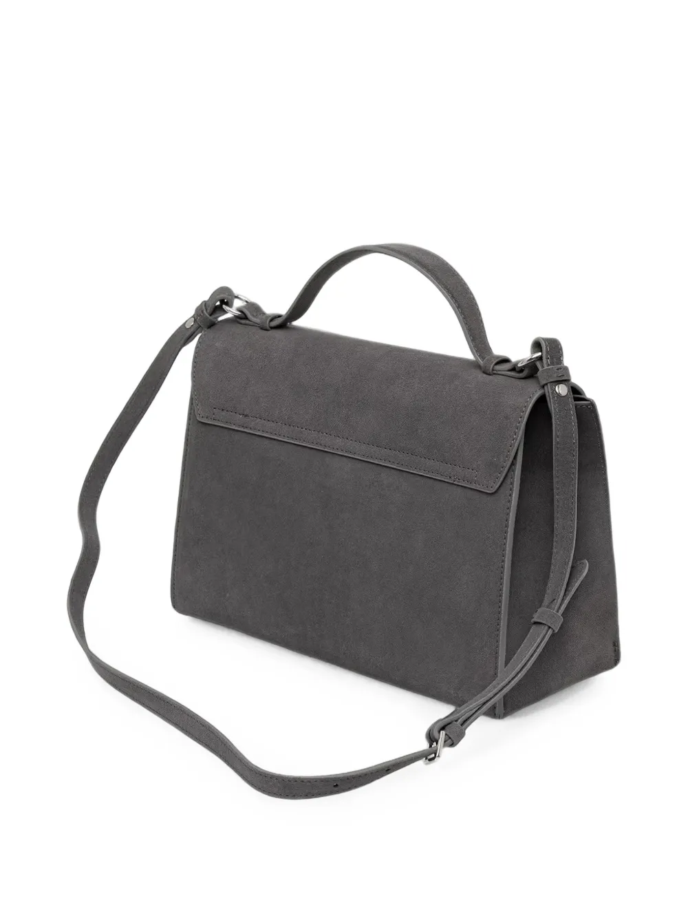 Patrizia Pepe Shopper met Fly-logo Grijs