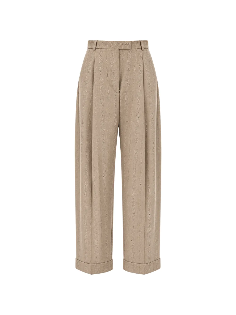 HUGO Tornara relaxed-fit trousers in textured stretch fabric - women - Viscose/Polyester/Virgin Wool/Polyamide/Spandex/Elastane/Polyester/Viscose...