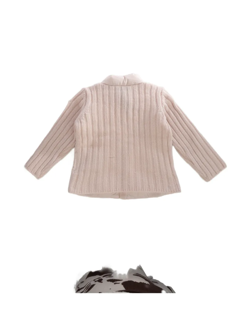 Moncler Enfant quilted panelled jacket Roze