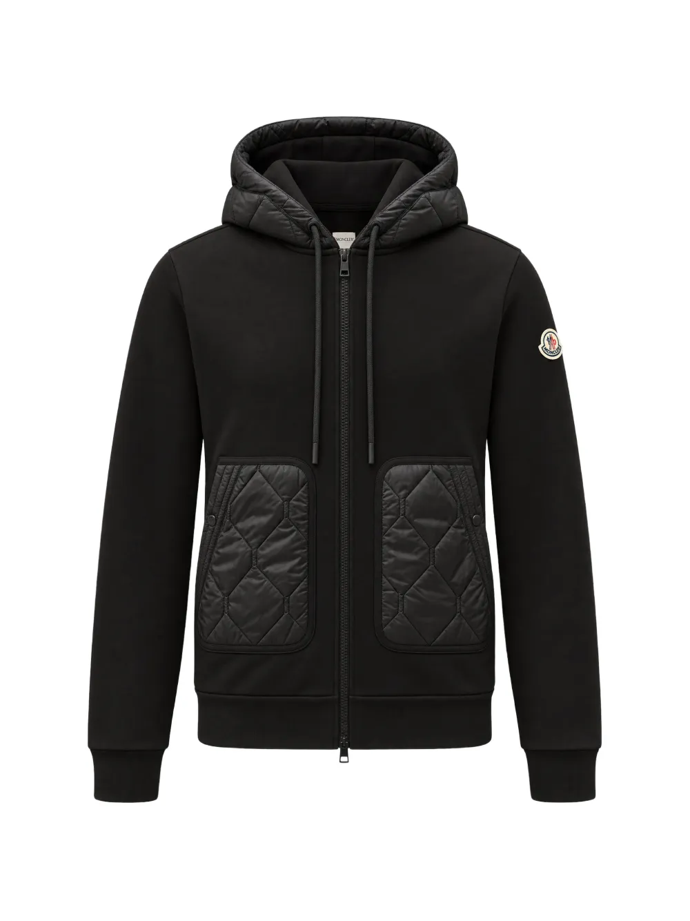 Moncler quilted-panel hoodie