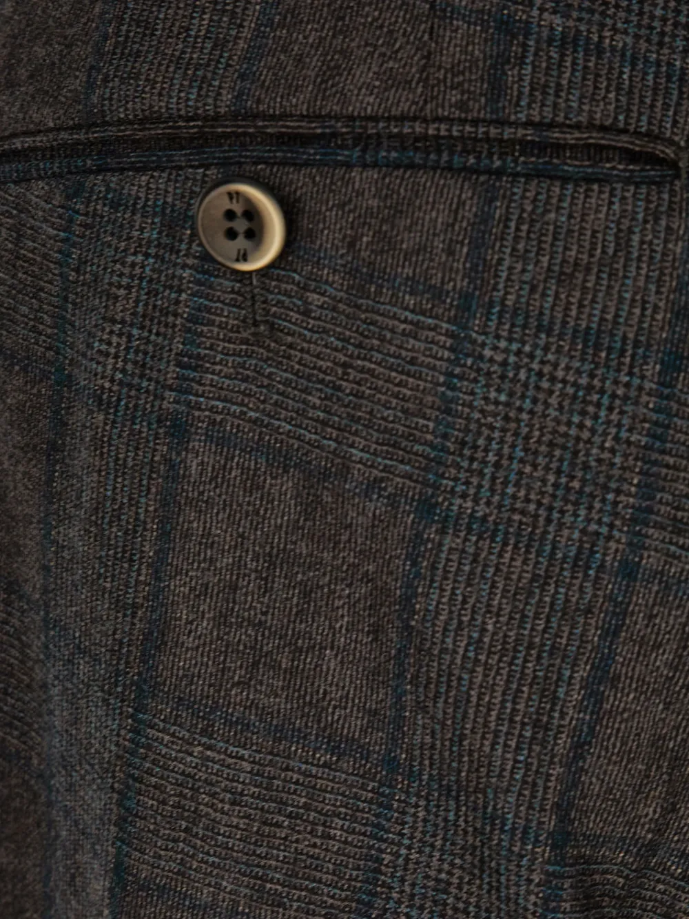 PT Torino Geruite pantalon Groen