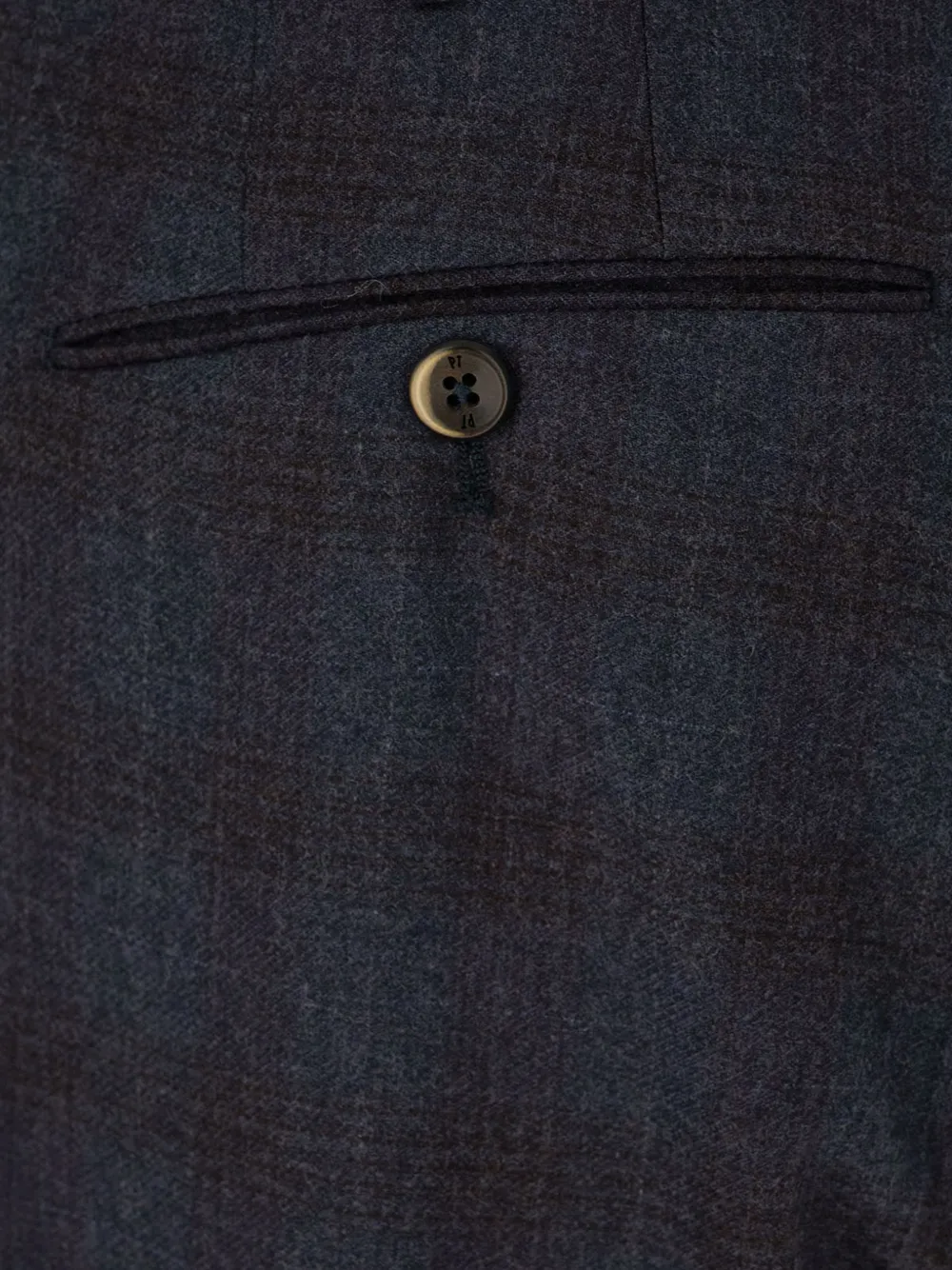 PT Torino Geruite plooibroek Blauw