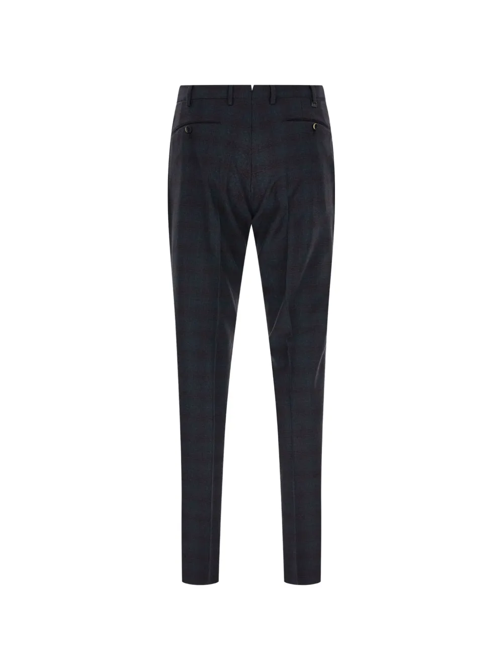 PT Torino Geruite plooibroek Blauw
