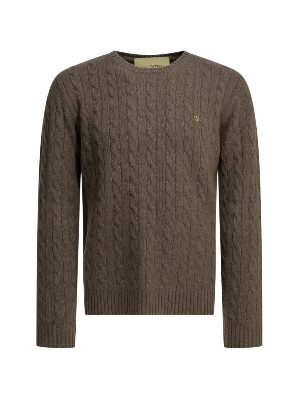 Valentino Garavani cable-knit cashmere sweater Bruin