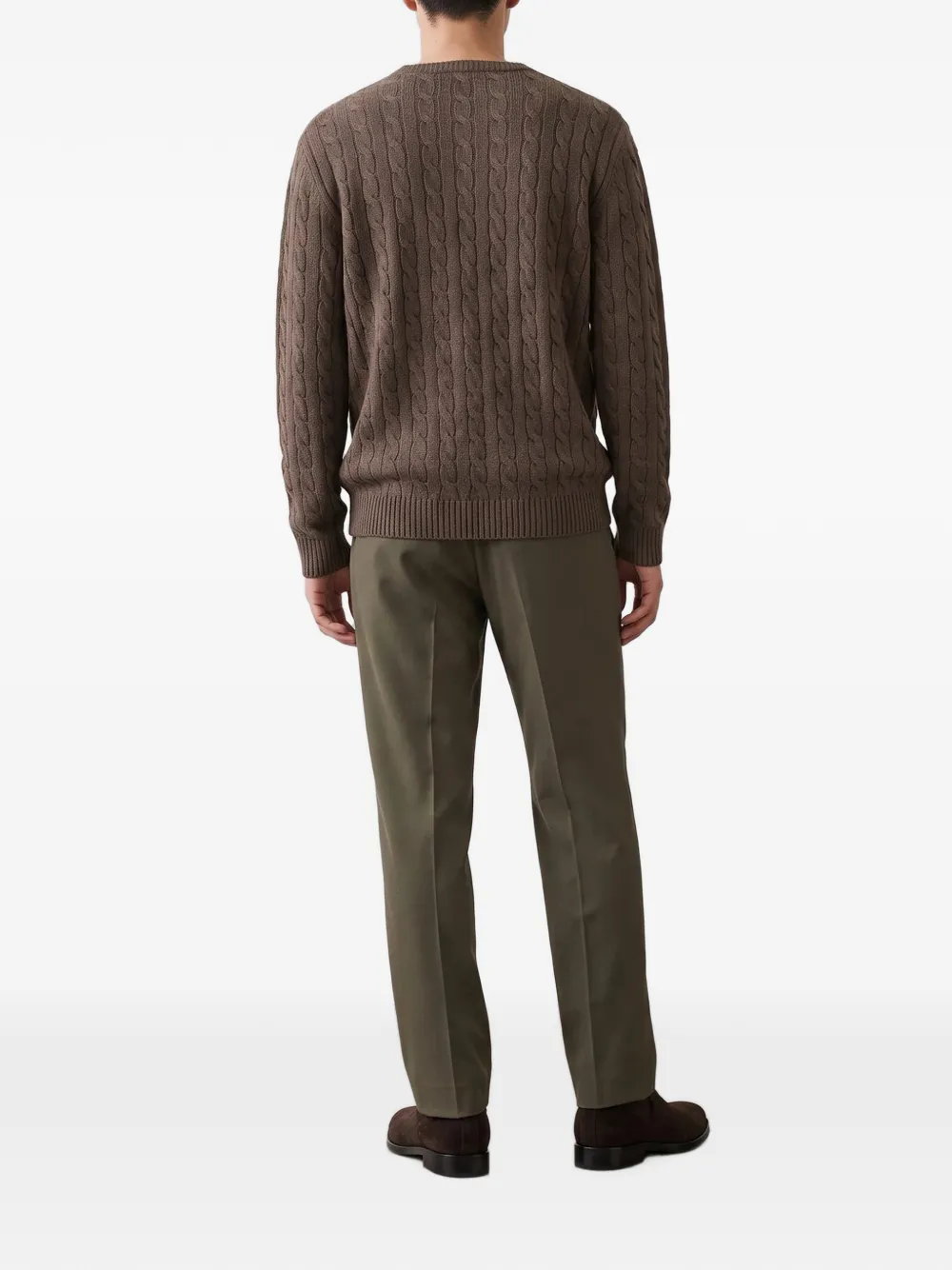 Valentino Garavani cable-knit cashmere sweater Bruin