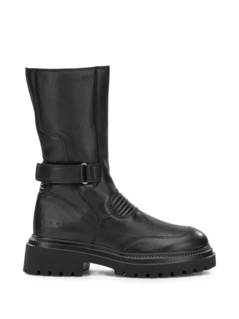 Copenhagen buckle-strap panelled boots
