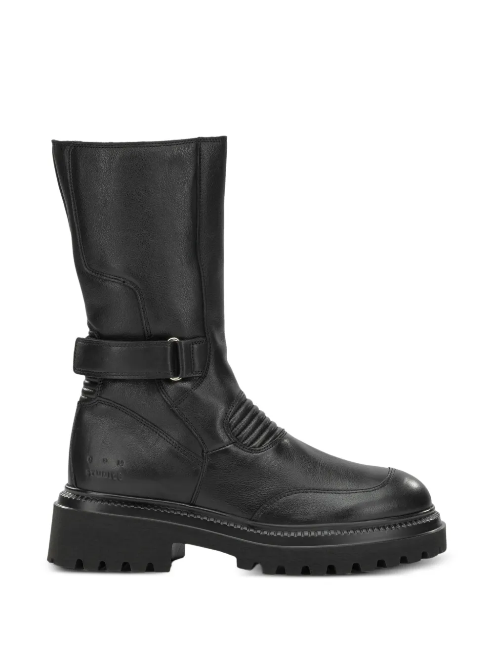 Copenhagen buckle-strap panelled boots