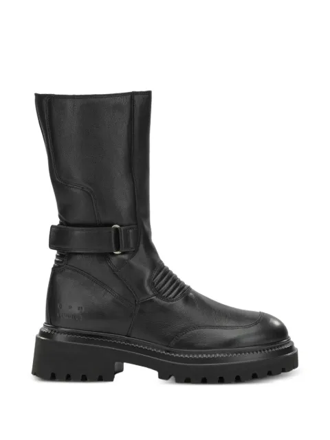 Copenhagen buckle-strap panelled boots