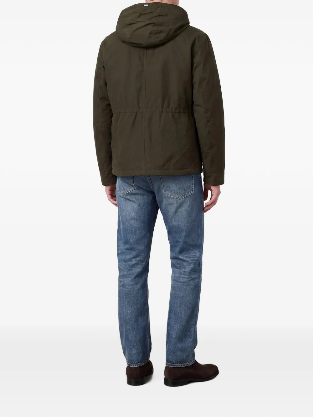 Herno hooded padded jacket Groen