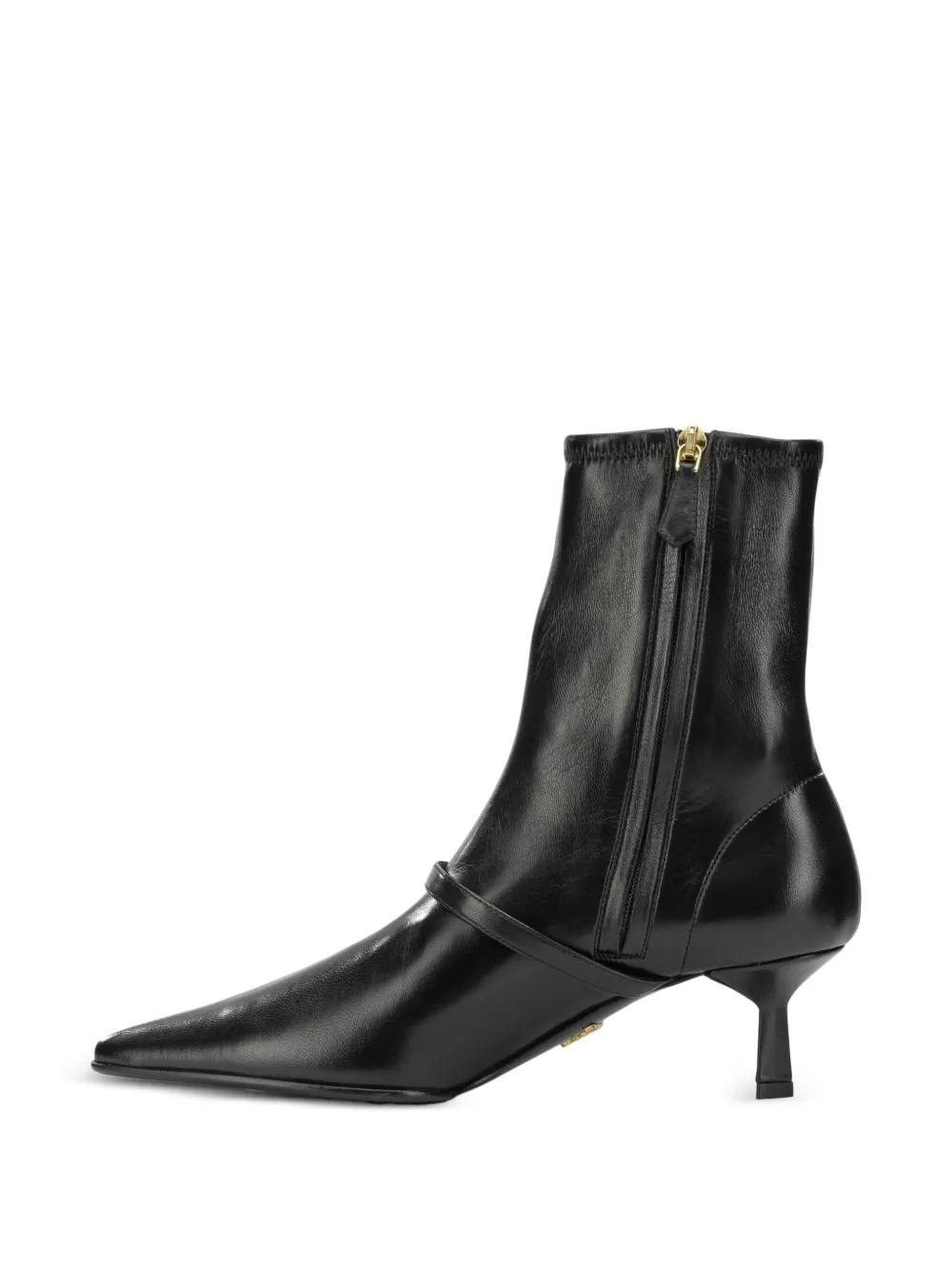 Prada Stretch nappaleren laarzen Zwart