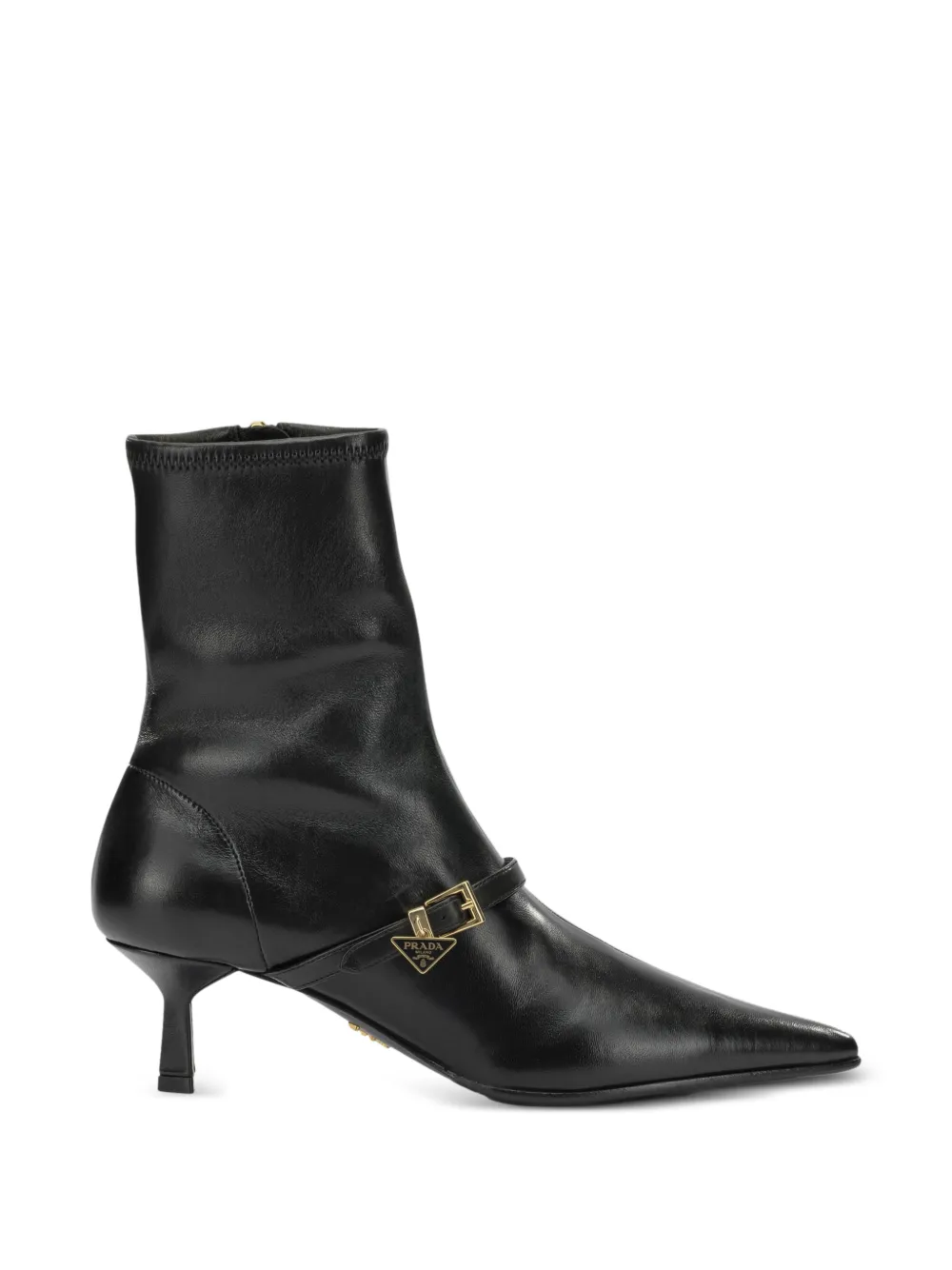 Prada Stretch nappaleren laarzen Zwart