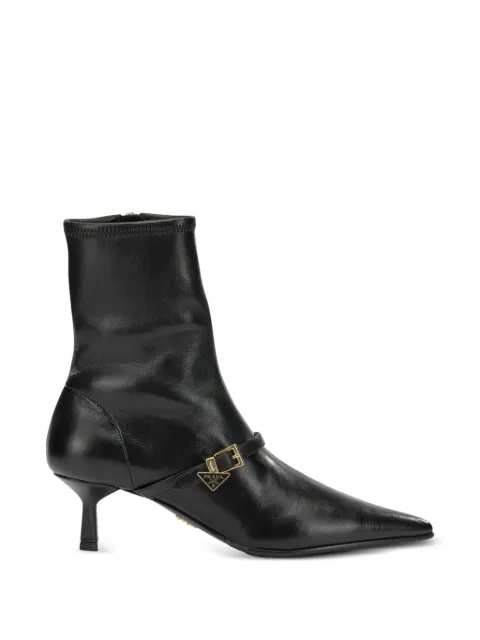Prada stretch nappa leather booties
