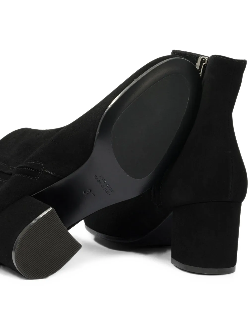 Via Roma 15 suede-finish ankle boots Zwart